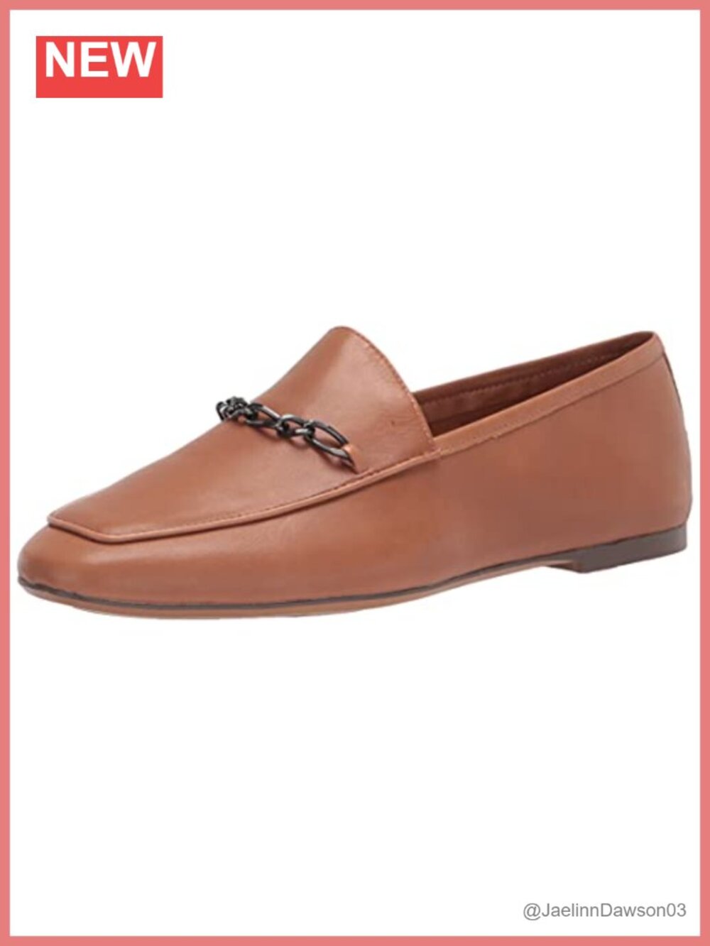 Naturalizer Parrish Leather Square Toe Flat Loafer Slip-On Comfort